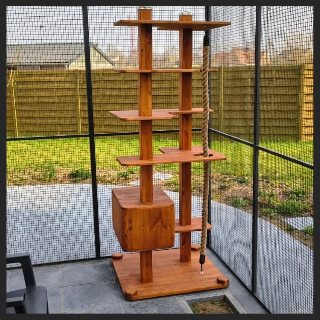 Poteau modulaire pour chats (Brun)