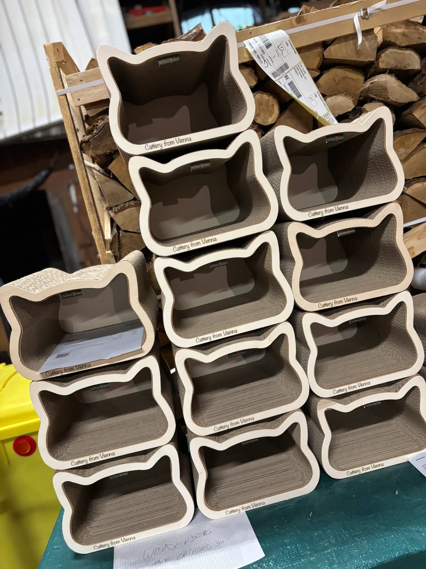 Scratch Cardboard half open