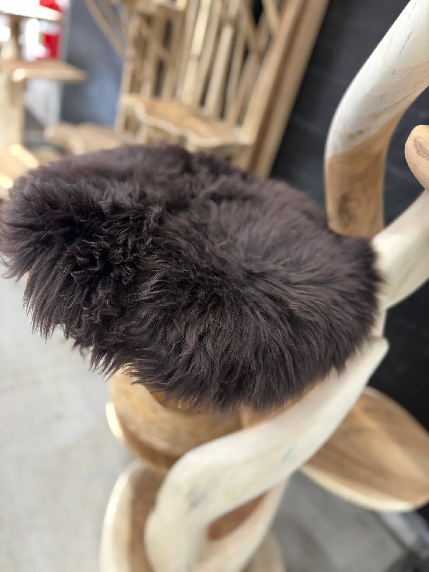 Natuurlijke schapenvachten (Dark brown)